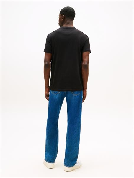 Linear Logo Slim Crew Neck T-Shirt black