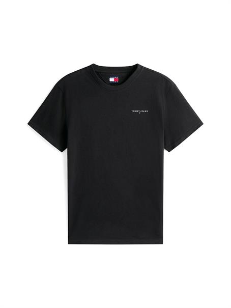 Linear Logo Slim Crew Neck T-Shirt black