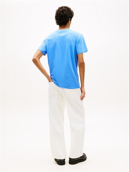 Linear Logo Slim Crew Neck T-Shirt blue twilight