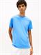 Linear Logo Slim Crew Neck T-Shirt blue twilight