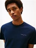 Linear Logo Slim Crew Neck T-Shirt dark night navy