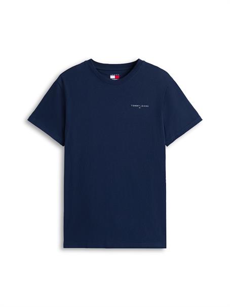 Linear Logo Slim Crew Neck T-Shirt dark night navy