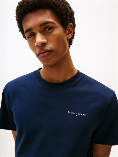 Linear Logo Slim Crew Neck T-Shirt dark night navy