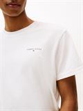 Linear Logo Slim Crew Neck T-Shirt ecru