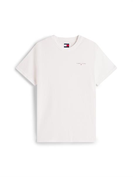 Linear Logo Slim Crew Neck T-Shirt ecru