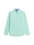 LINEN BLEND SOLID BTD RF SHT arctic aqua