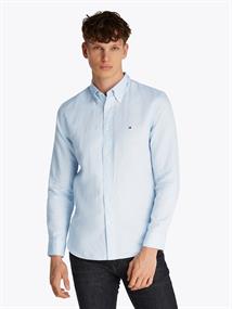 LINEN BLEND SOLID RF SHIRT breezy blue