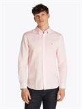 LINEN BLEND SOLID RF SHIRT pink lily