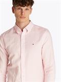 LINEN BLEND SOLID RF SHIRT pink lily