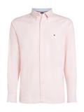LINEN BLEND SOLID RF SHIRT pink lily