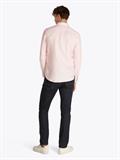 LINEN BLEND SOLID RF SHIRT pink lily