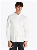 LINEN BLEND SOLID RF SHIRT th optic white