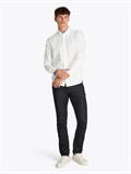 LINEN BLEND SOLID RF SHIRT th optic white