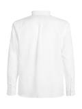 LINEN BLEND SOLID RF SHIRT th optic white