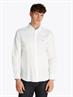 LINEN BLEND SOLID RF SHIRT th optic white