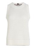 LINEN BLEND TANK TOP ecru