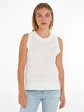 LINEN BLEND TANK TOP ecru