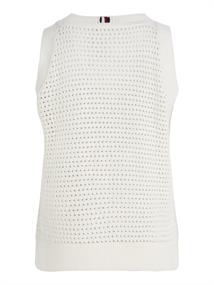 LINEN BLEND TANK TOP ecru