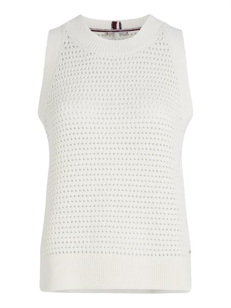 LINEN BLEND TANK TOP ecru