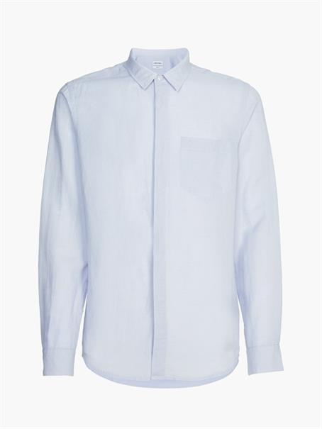 LINEN COTTON REGULAR SHIRT light blue