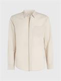 LINEN COTTON REGULAR SHIRT stony beige