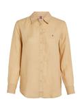 LINEN RELAXED SHIRT LS harvest wheat