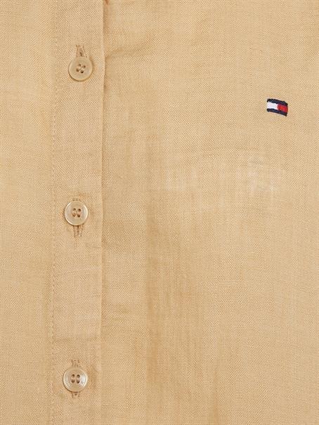 LINEN RELAXED SHIRT LS harvest wheat