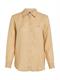 LINEN RELAXED SHIRT LS harvest wheat