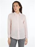 LINEN RELAXED SHIRT LS whimsy pink