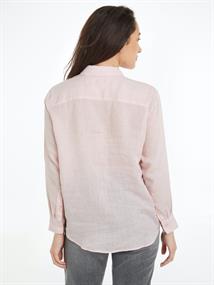 LINEN RELAXED SHIRT LS whimsy pink