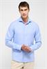 Linen Shirt Twill Langarm azurblau