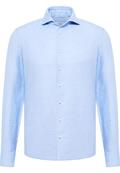 Linen Shirt Twill Langarm azurblau