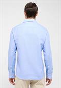 Linen Shirt Twill Langarm azurblau