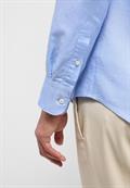 Linen Shirt Twill Langarm azurblau