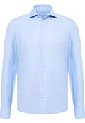 Linen Shirt Twill Langarm azurblau