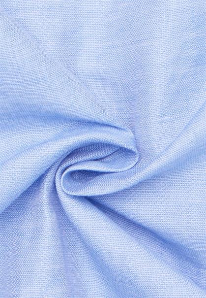 Linen Shirt Twill Langarm azurblau