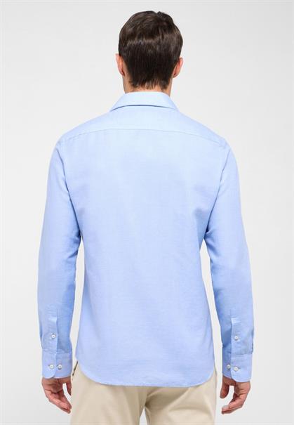 Linen Shirt Twill Langarm azurblau