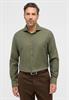 Linen Shirt Twill Langarm khaki