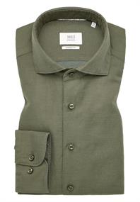 Linen Shirt Twill Langarm khaki