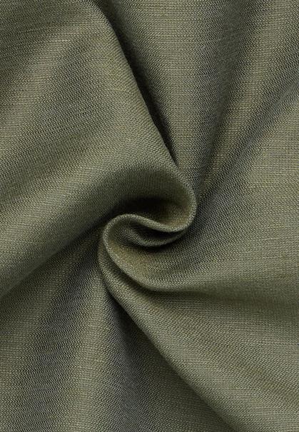 Linen Shirt Twill Langarm khaki
