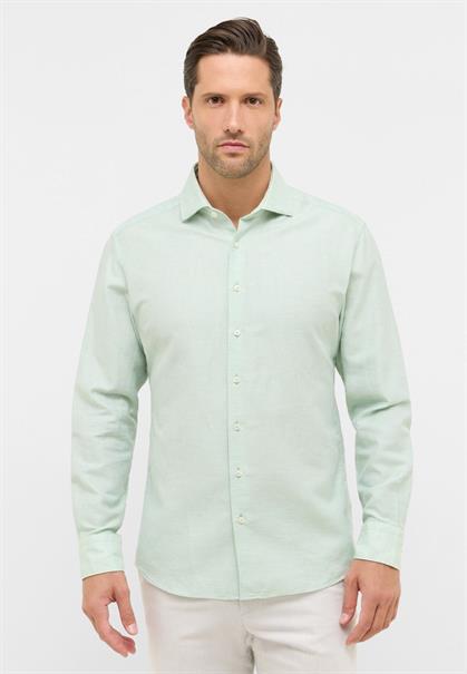 Linen Shirt Twill Langarm lime