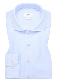 Linen Shirt Twill Langarm pastellblau