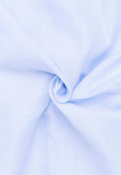 Linen Shirt Twill Langarm pastellblau