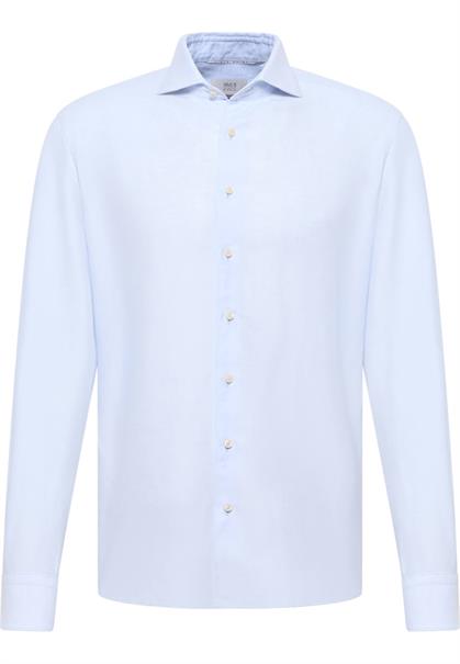Linen Shirt Twill Langarm pastellblau
