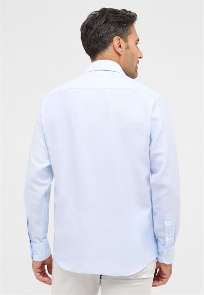Linen Shirt Twill Langarm pastellblau