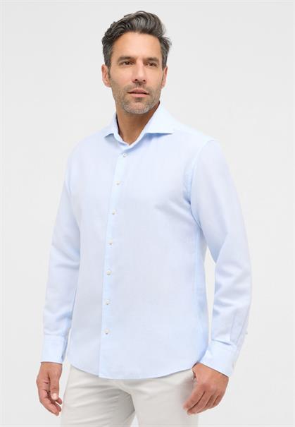 Linen Shirt Twill Langarm pastellblau