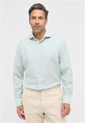 Linen Shirt Twill Langarm türkis