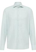 Linen Shirt Twill Langarm türkis