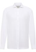 Linen Shirt Twill Langarm weiß