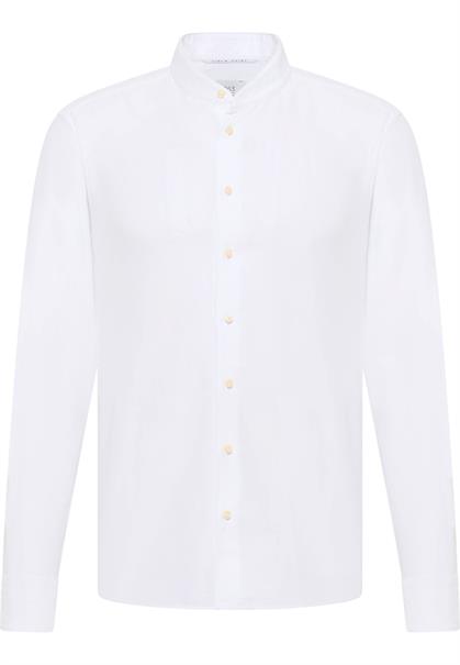 Linen Shirt Twill Langarm weiß